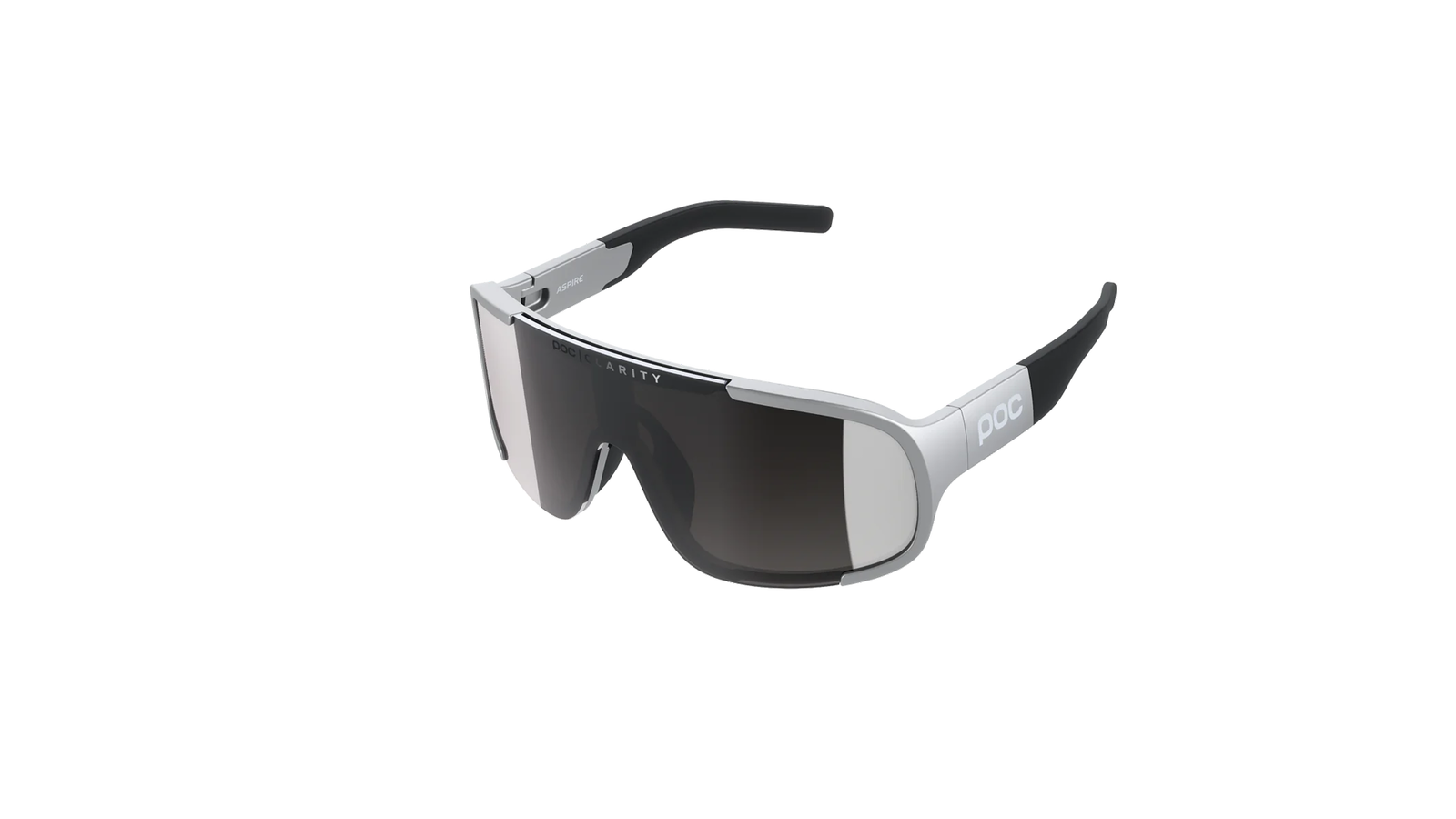 ウェア POC ASPIRE / Silver Mirror Aspire Bike Sunglasses in Argentite Silver | Cycling Eyewear